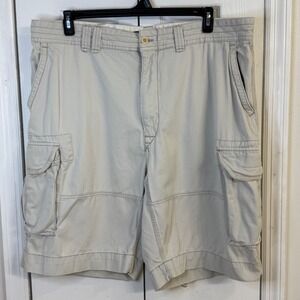 Ralph Lauren Classic Polo Chino Cargo Shorts Beige Cotton Size 42T Big and Tall‎